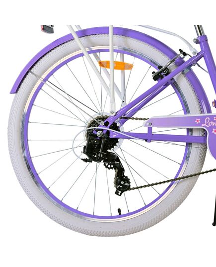 Volare Lovely Kinderfiets - Meisjes - 26 inch - Paars - 7 speed