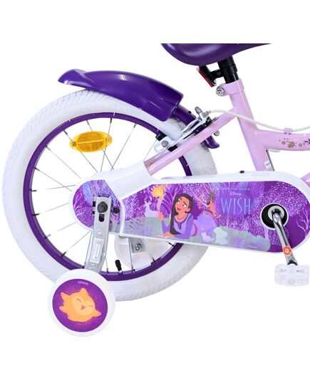 Disney Wish Kinderfiets - Meisjes - 16 inch - Paars - Twee handremmen