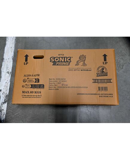 Sonic Prime Kinderfiets - Jongens - 12 inch - Blauw Rood - Twee handremmen