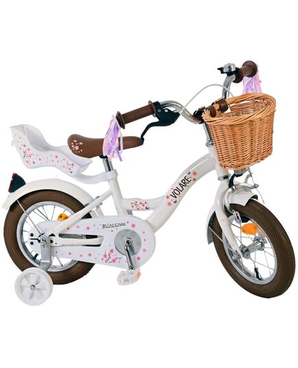 Volare Blossom Kinderfiets - Meisjes - 12 inch - Wit