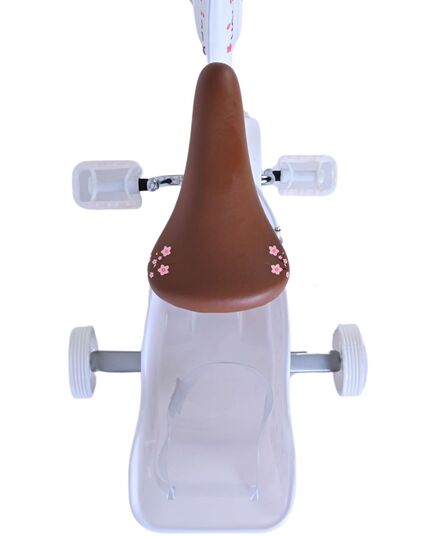 Volare Blossom Kinderfiets - Meisjes - 12 inch - Wit - Twee handremmen