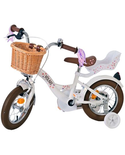 Volare Blossom Kinderfiets - Meisjes - 12 inch - Wit