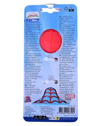 Spidey and his Amazing Friends Fietstoeter - Jongens - Rood Blauw Geel
