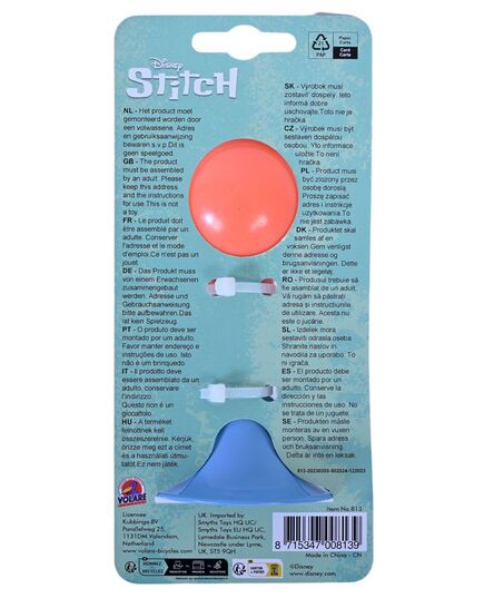 Disney Stitch Fietstoeter - Koraal Blauw / Oranje