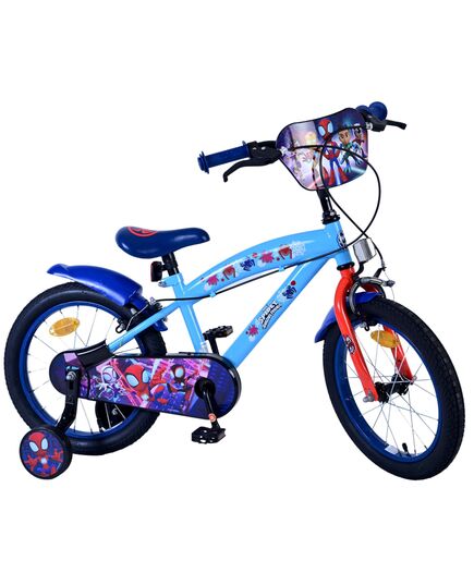 Spidey Kinderfiets - Jongens - 16 inch - Blauw - Twee handremmen