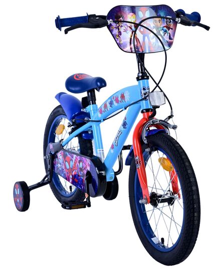 Spidey Kinderfiets - Jongens - 16 inch - Blauw - Twee handremmen