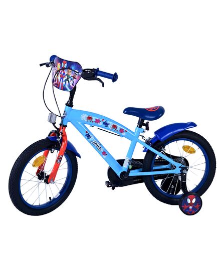 Spidey Kinderfiets - Jongens - 16 inch - Blauw - Twee handremmen