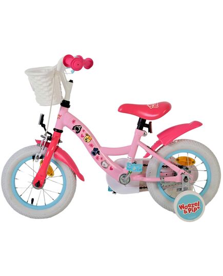 Woezel & Pip Kinderfahrrad – Mädchen – 12 Zoll – Rosa