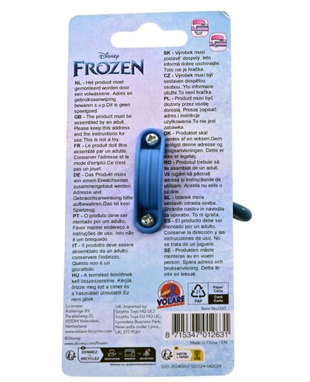 Disney Frozen 2 Fietsbel - Meisjes - Blauw Paars