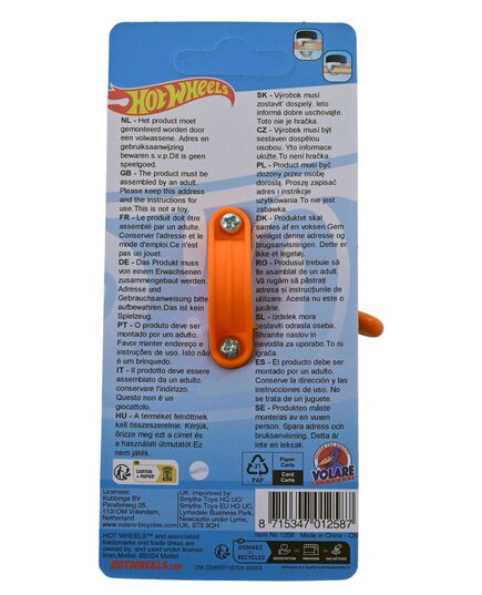 Hot Wheels Fietsbel - Jongens - Oranje