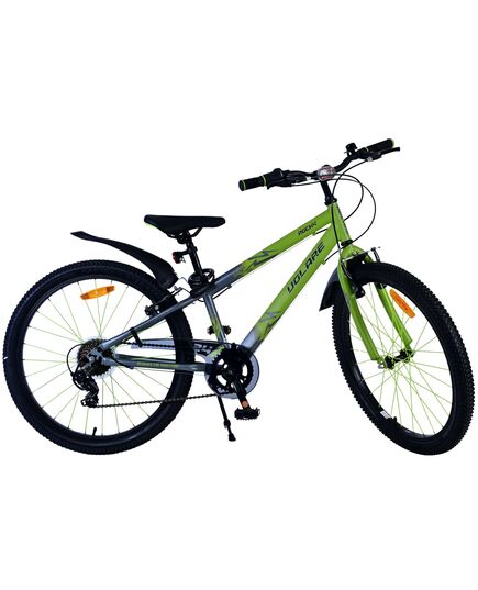 Volare Rocky Kinderfiets - 24 inch - Grijs - Shimano Nexus 3 versnellingen - 95% afgemonteerd