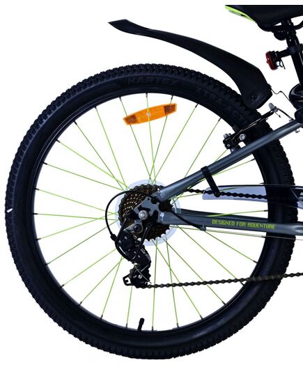 Volare Rocky Kinderfiets - 24 inch - Grijs - Shimano Nexus 3 versnellingen - 95% afgemonteerd