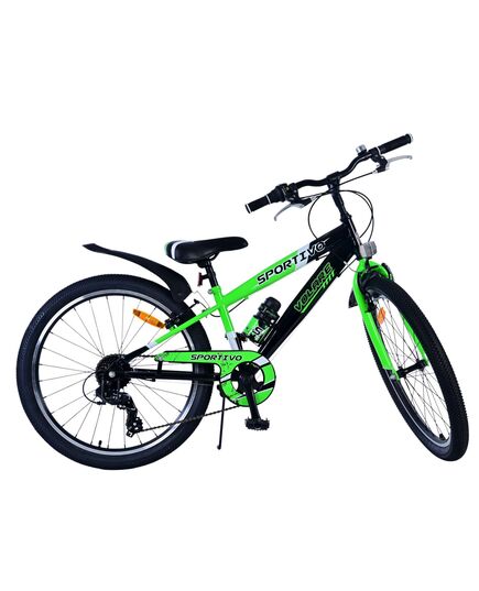 Volare Sportivo Kinderfiets - Jongens - 24 inch - 7 Speed - Zwart Groen