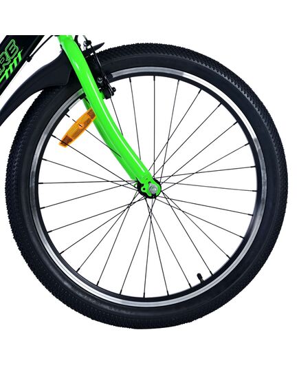 Volare Sportivo Kinderfiets - Jongens - 24 inch - 7 Speed - Zwart Groen