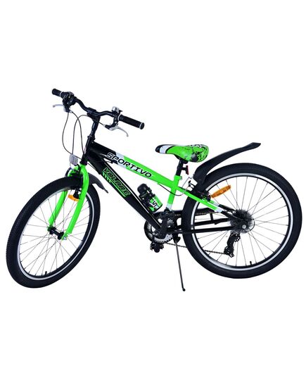 Volare Sportivo Kinderfiets - Jongens - 24 inch - 7 Speed - Zwart Groen