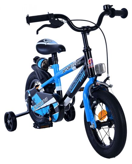 Volare Sportivo Kinderfiets - Jongens - 12 inch - Blauw Zwart