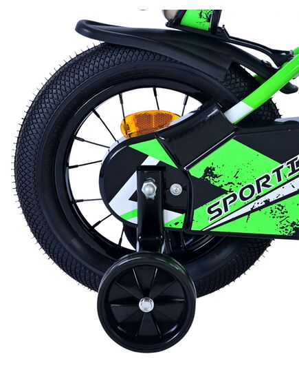 Volare Sportivo Kinderfiets - Jongens - 12 inch - Groen Zwart
