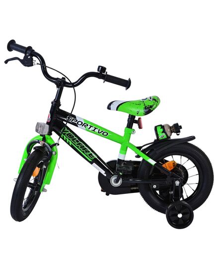 Volare Sportivo Kinderfiets - Jongens - 12 inch - Groen Zwart
