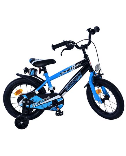 Volare Sportivo Kinderfiets - Jongens - 14 inch - Blauw Zwart
