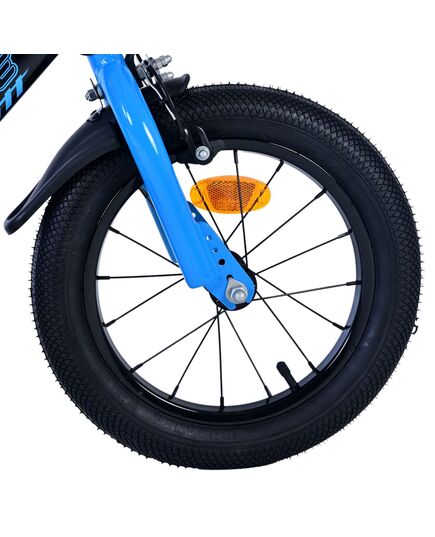 Volare Sportivo Kinderfiets - Jongens - 14 inch - Blauw Zwart - Twee Handremmen