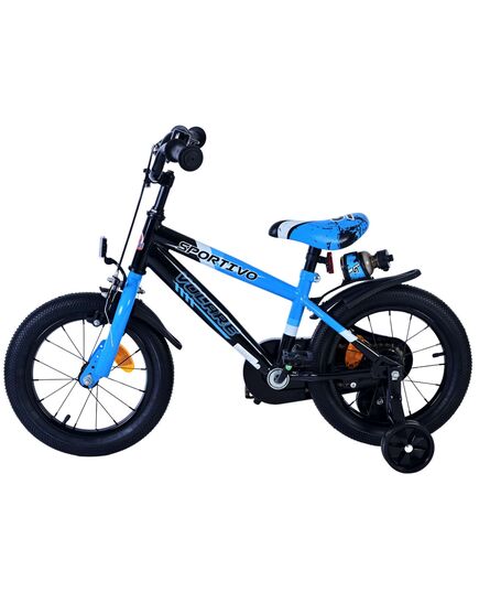 Volare Sportivo Kinderfiets - Jongens - 14 inch - Blauw Zwart