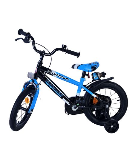 Volare Sportivo Kinderfiets - Jongens - 14 inch - Blauw Zwart