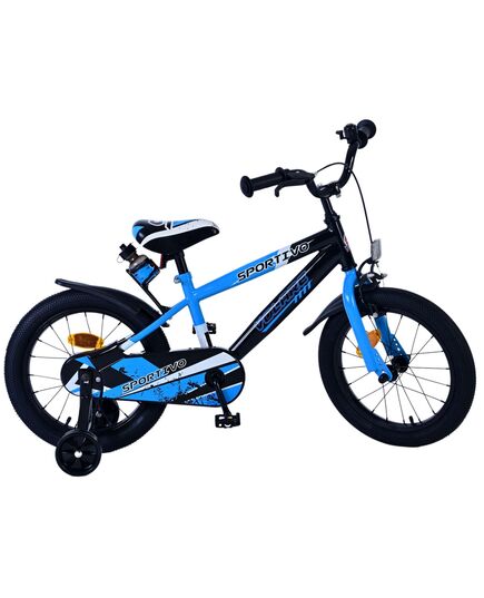 Volare Sportivo Kinderfiets - Jongens - 16 inch - Blauw Zwart