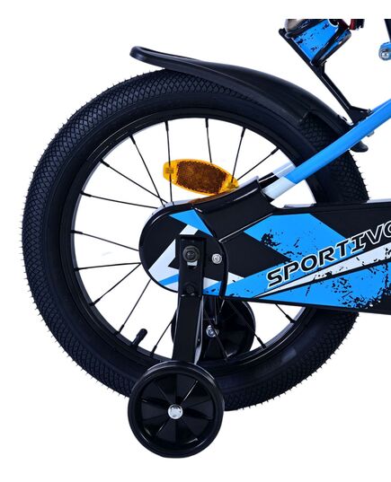 Volare Sportivo Kinderfiets - Jongens - 16 inch - Blauw Zwart