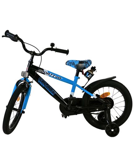 Volare Sportivo Kinderfiets - Jongens - 16 inch - Blauw Zwart