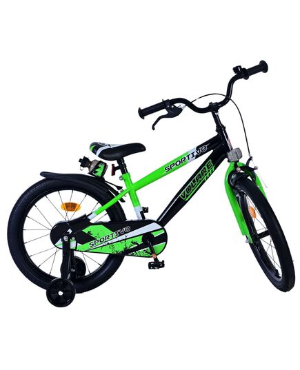 Volare Sportivo Kinderfiets - Jongens - 18 inch - Groen Zwart