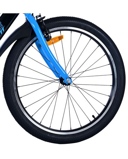 Volare Sportivo Kinderfiets - Jongens - 24 inch - Zwart Blauw - Twee Handremmen