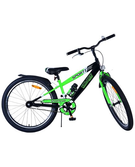 Volare Sportivo Kinderfiets - Jongens - 24 inch - Zwart Groen