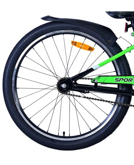 Volare Sportivo Kinderfiets - Jongens - 24 inch - Zwart Groen