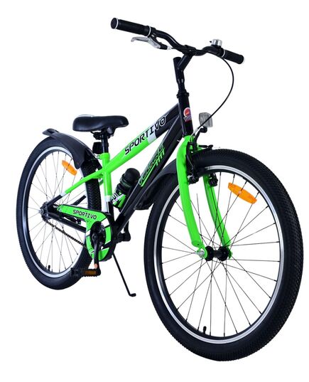Volare Sportivo Kinderfiets - Jongens - 24 inch - Zwart Groen