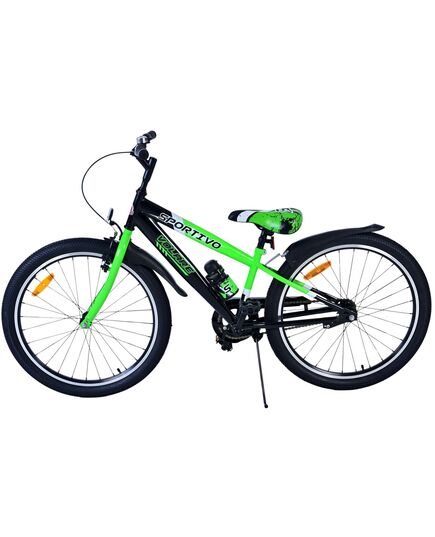 Volare Sportivo Kinderfiets - Jongens - 24 inch - Zwart Groen