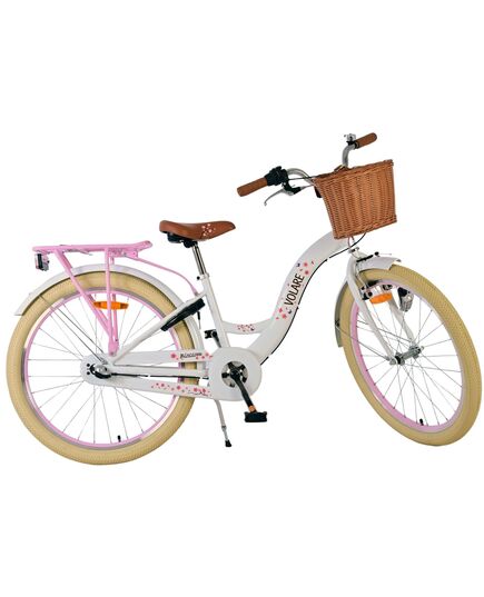 Volare Blossom Kinderfiets - Meisjes - 24 inch - Wit - 3 Versnellingen