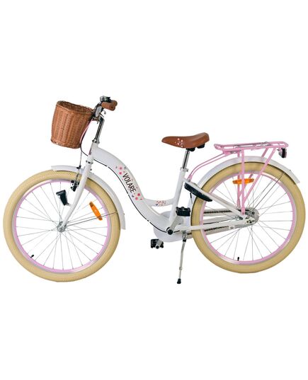 Volare Blossom Kinderfiets - Meisjes - 24 inch - Wit - 3 Versnellingen