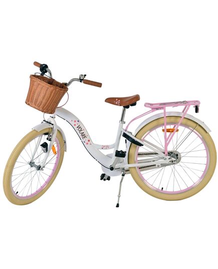 Volare Blossom Kinderfiets - Meisjes - 24 inch - Wit - 3 Versnellingen