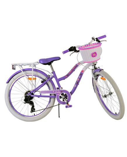Volare Lovely Kinderfiets - Meisjes - 24 inch - Paars - 7 Versnellingen