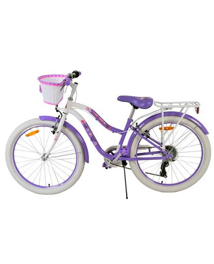 Volare Lovely Kinderfiets - Meisjes - 24 inch - Paars - 7 Versnellingen