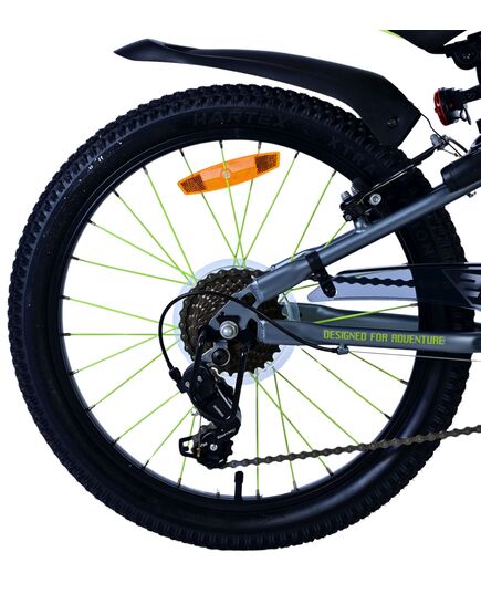 Volare Rocky Kinderfiets - 20 inch - 7 speed - Groen/Grijs