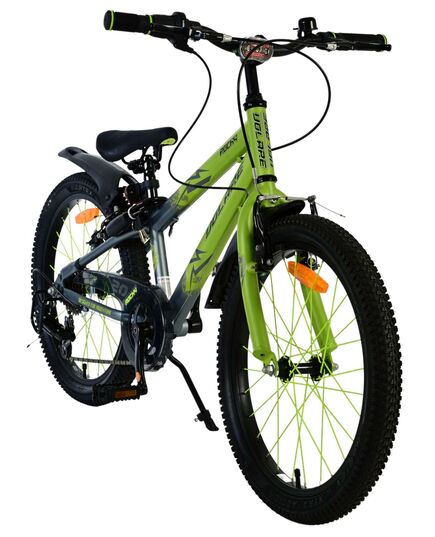 Volare Rocky Kinderfiets - 20 inch - 7 speed - Groen/Grijs