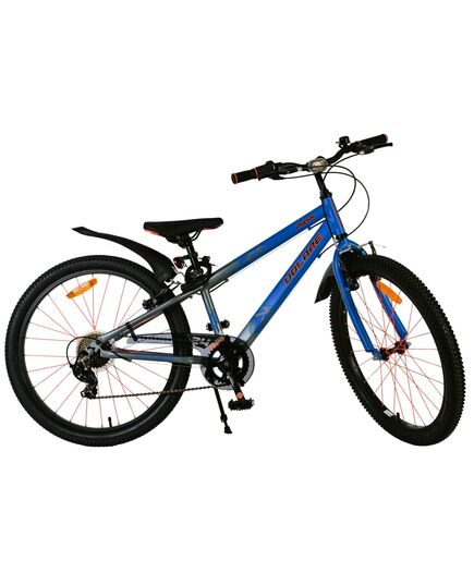 Volare Rocky Kinderfiets - 24 inch - Grijs - Shimano Nexus 3 versnellingen - 95% afgemonteerd