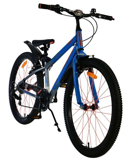 Volare Rocky Kinderfiets - 24 inch - Grijs - Shimano Nexus 3 versnellingen - 95% afgemonteerd