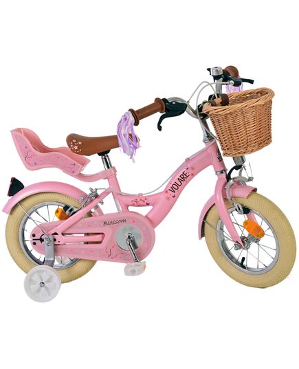 Volare Blossom Kinderfiets - Meisjes - 12 inch - Roze - Twee handremmen