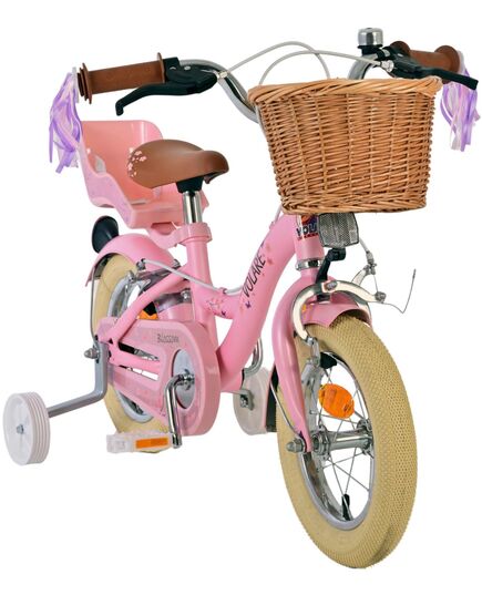 Volare Blossom Kinderfiets - Meisjes - 12 inch - Roze - Twee handremmen