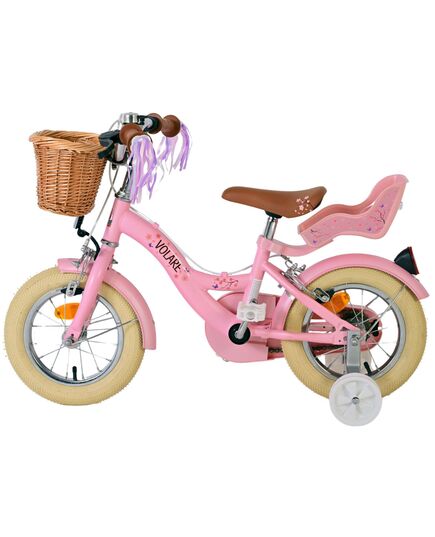 Volare Blossom Kinderfiets - Meisjes - 12 inch - Roze - Twee handremmen