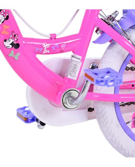 Disney Minnie Kinderfiets - Meisjes - 14 inch - Roze - Twee handremmen