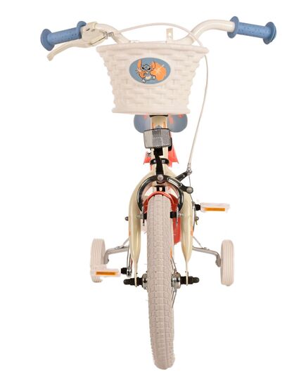 Disney Stitch Kinderfiets - Meisjes - 14 inch - Crème Koraal Blauw