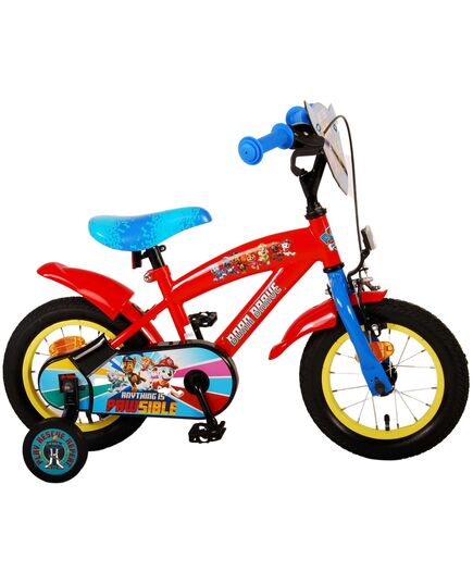 Paw Patrol Kinderfiets - Jongens - 12 inch - Rood/Blauw